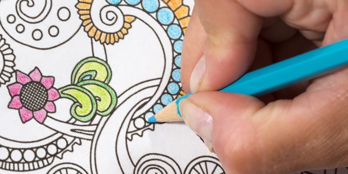 hand coloring with pencils